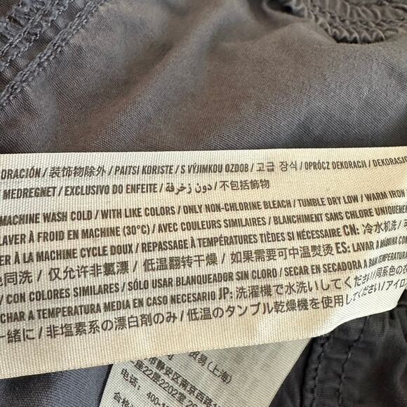 Womens Hollister Slate Blue Ultra High Rise Pull On 3" Cotton Cargo Shorts XL - Picture 6 of 6